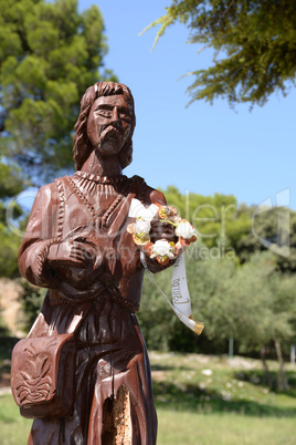 Skulptur in Vrsar, Istrie, Kroatien