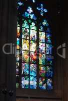 Alphonse Mucha's stained glass window