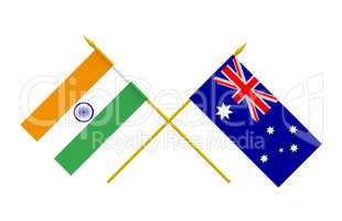 Flags, Australia and India