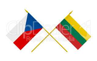 Flags, Czech and Lithuania