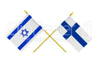 Flags, Finland and Israel