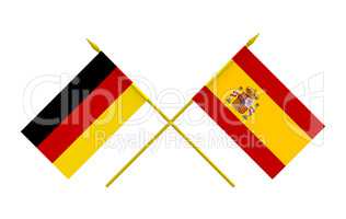 Flags, Germany and Spain