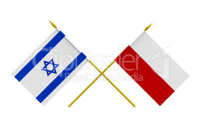 Flags, Israel and Poland