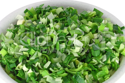 Chopped leek