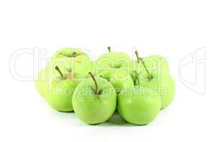 Green ecological grown apple