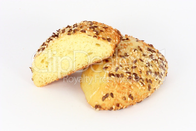 Pastry with flax seeds