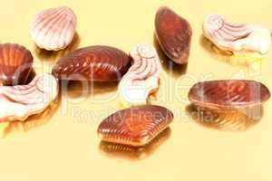 Sweet chocolate shellfish