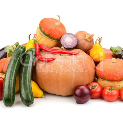 collection fresh vegetables