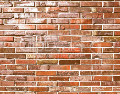 Retro looking Brick wall