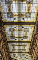 Decorated glass ceiling