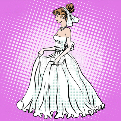 Bride in wedding dress