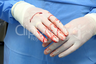 Chirurgen Hände