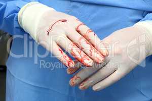 Chirurgen Hände