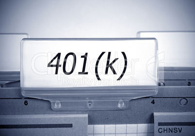 401k Folder Register Index - Retirement and Pension