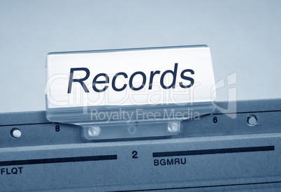Records Register Folder Index