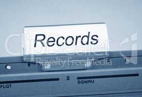 Records Register Folder Index