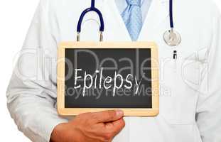 Epilepsy, Doctor with chalkboard