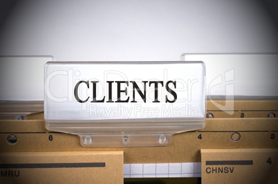 Clients Folder Register Index