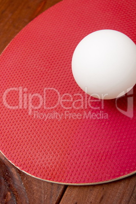 Ball ping-pong on a tennis racket