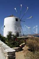 windmill on the island of Mykonos in Greece