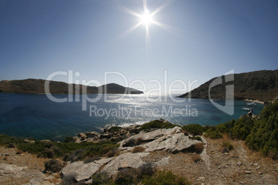 Mediterranean Sea And Rocky Coast , Greece