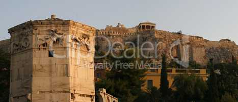 monument in the city of Athens. ancient architecture