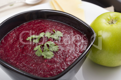 Soup pureed beets