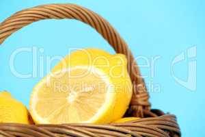 lemon in basket