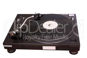 turntable isolated on white