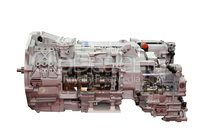 heavy truck automatic transmission isolated