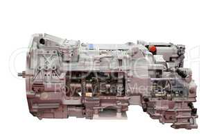 heavy truck automatic transmission isolated