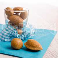 Almonds in a glass