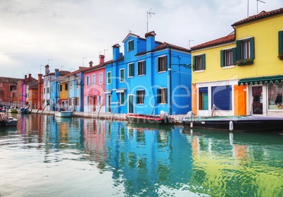 Overview of the Burano canal