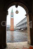 San Marco square in Venice, Italy early
