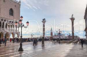 San Marco square in Venice, Italy early on a sunny day