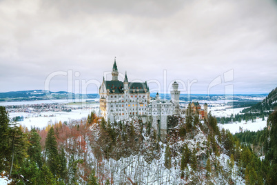 Neuschwanstein castle in Bavaria, Germany