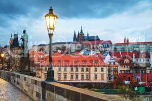 Overview of old Prague, Czech Republic