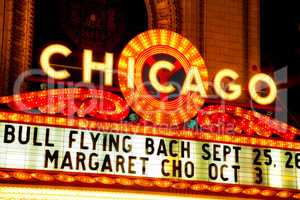 Chicago theather neon sign