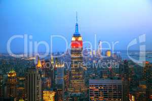 New York City aerial overview