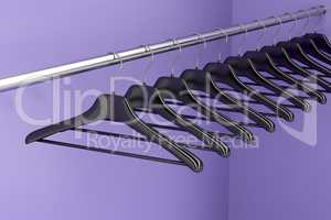 Hangers in the closet