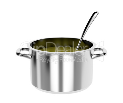 Cooking pot and ladle