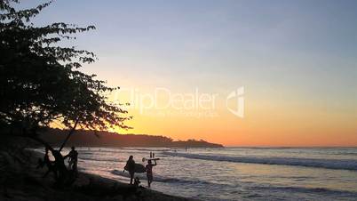 Surf sunset,Costa Rica