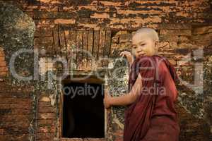 Buddhist novice monk