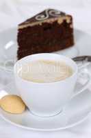 Kaffee und Kuchen Schokolade Torte Dessert