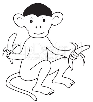 Monkey with bananas