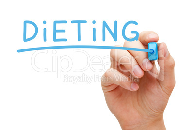 Dieting Blue Marker