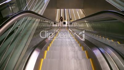 Escalators in the International Airport