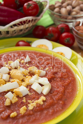 Plate with Gazpacho