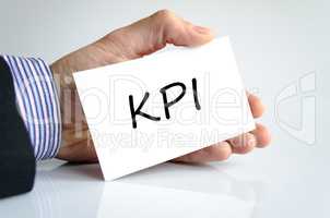 Kpi text concept