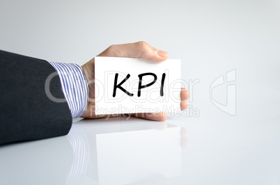 Kpi text concept